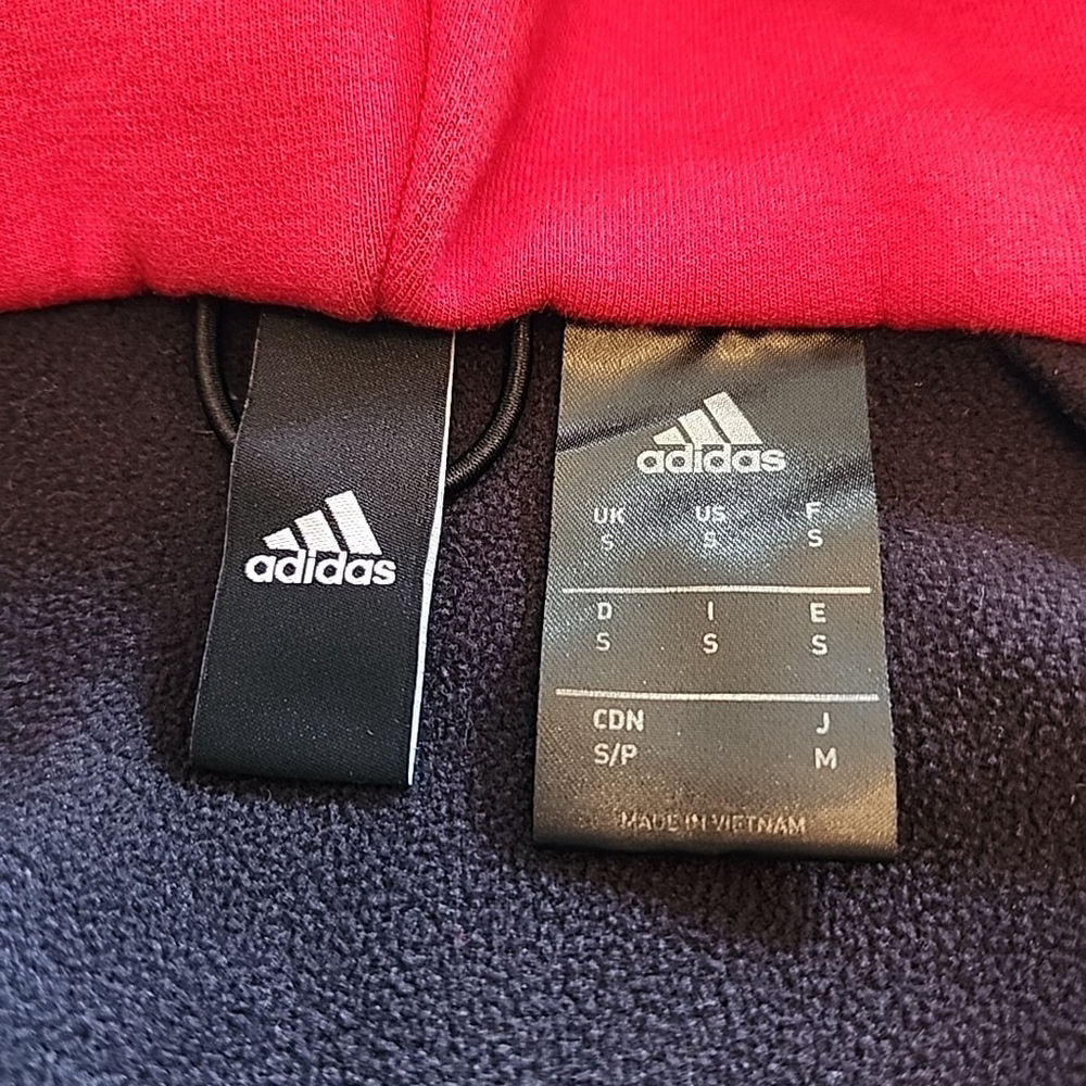 adidas AC Milan Training Winter Jacket Men's Red/Black, Size S - Picture 5 of 9
